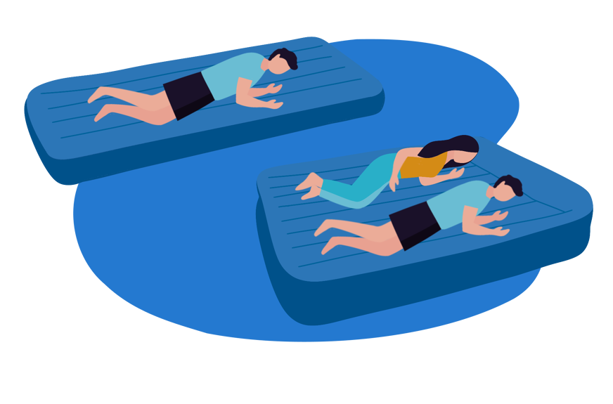 tailles matelas gonflables